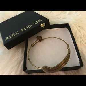 Alex and Ani feather bracelet